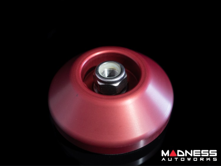 FIAT 500 Strut Top Mount Assembly Kit Upgraded Replacement Red Anodized